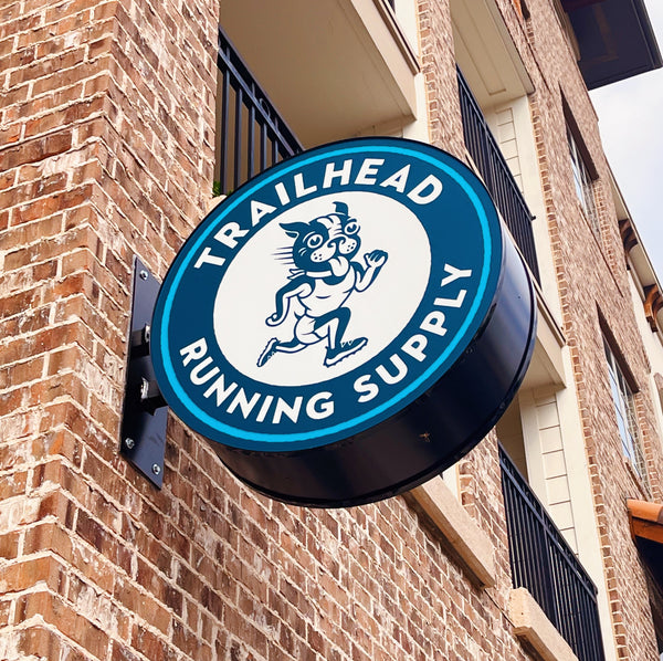 Trailhead Running Supply store sign