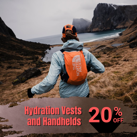 Hydration Vests and Handhelds 20% OFF