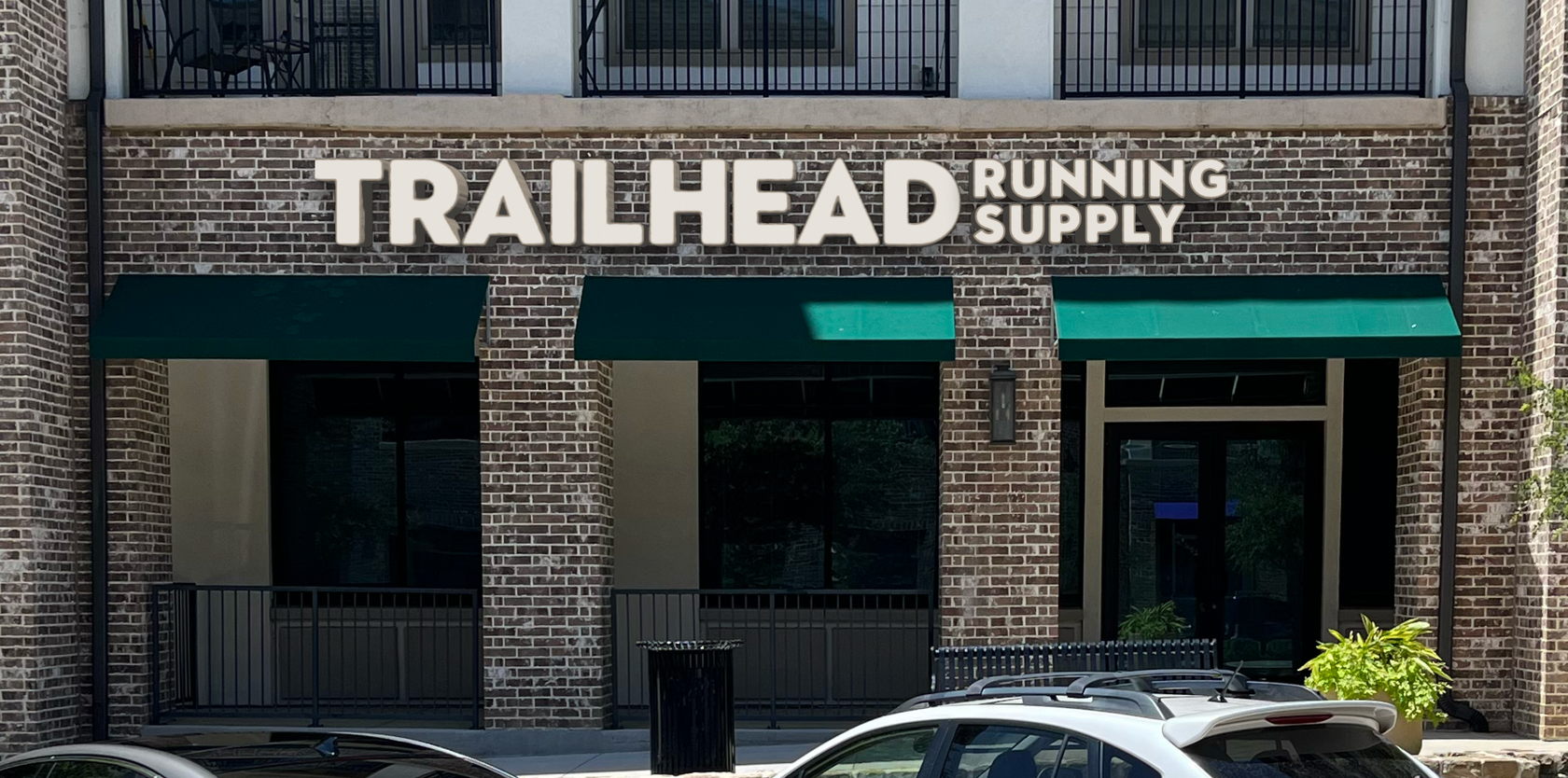 outside view of Trailhead Running Supply store